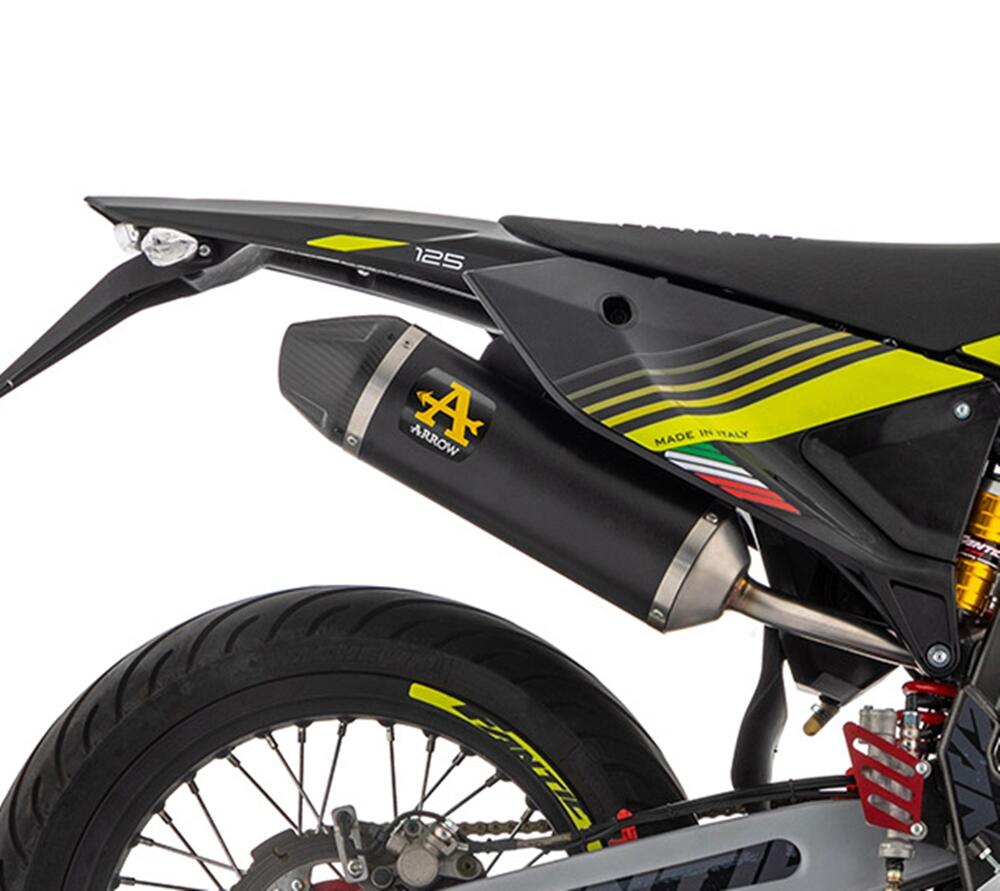 Arrow Dark Thunder Auspuff Euro5 - Fantic XMF 125 2023- / XEF 125 2023-