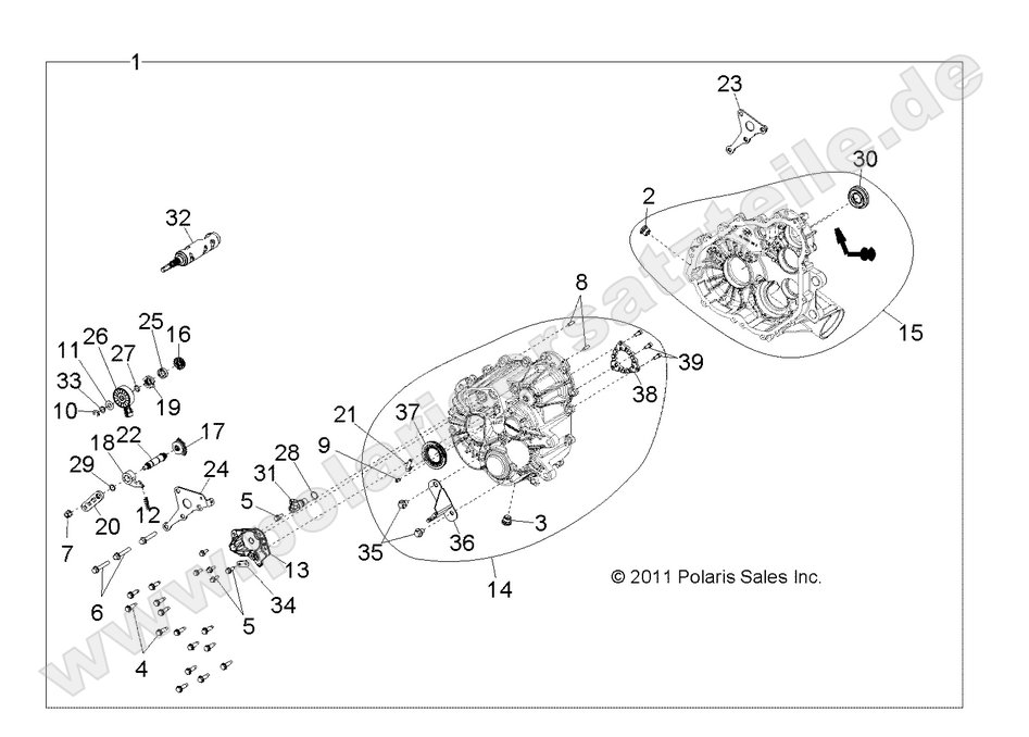 DRIVE TRAIN, MAIN GEARCASE