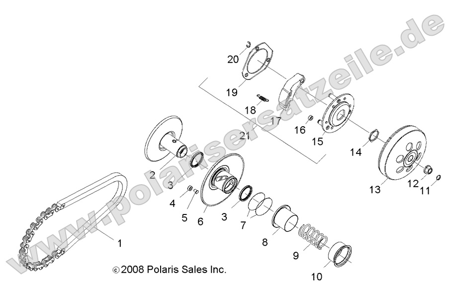 drive train clutch secondary
