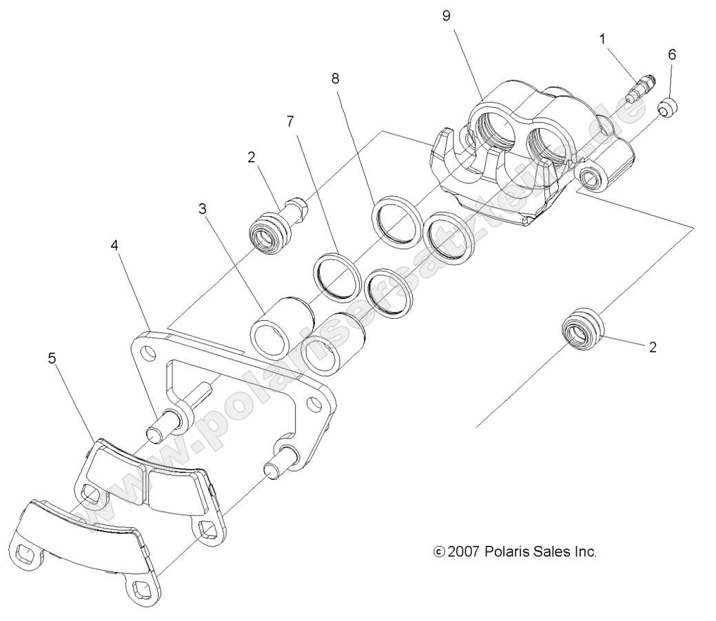 BRAKES, CALIPER, FRONT