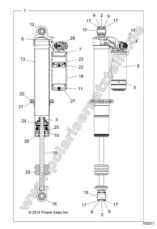 SUSPENSION, FRONT SHOCK