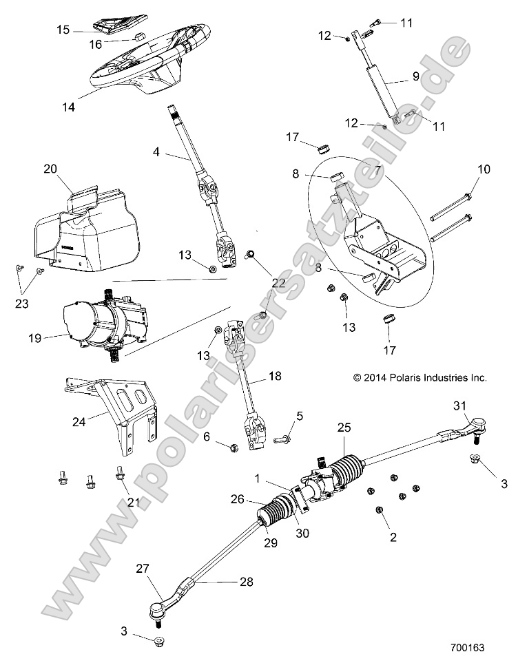 Steering, Power Steering Asm.
