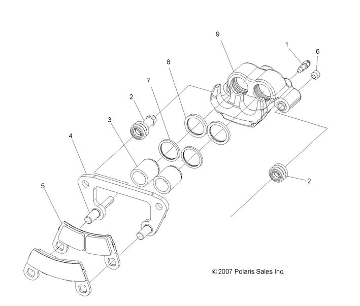 BRAKES, FRONT CALIPER
