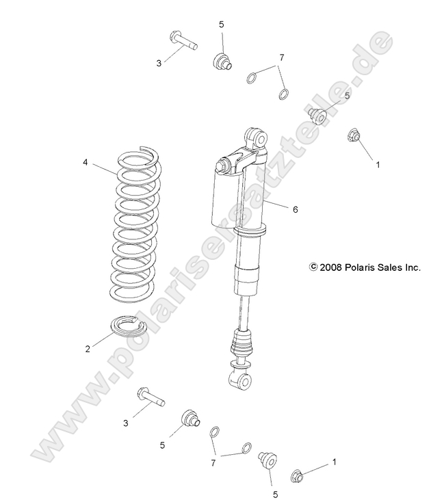 SUSPENSION, REAR SHOCK MOUNTING