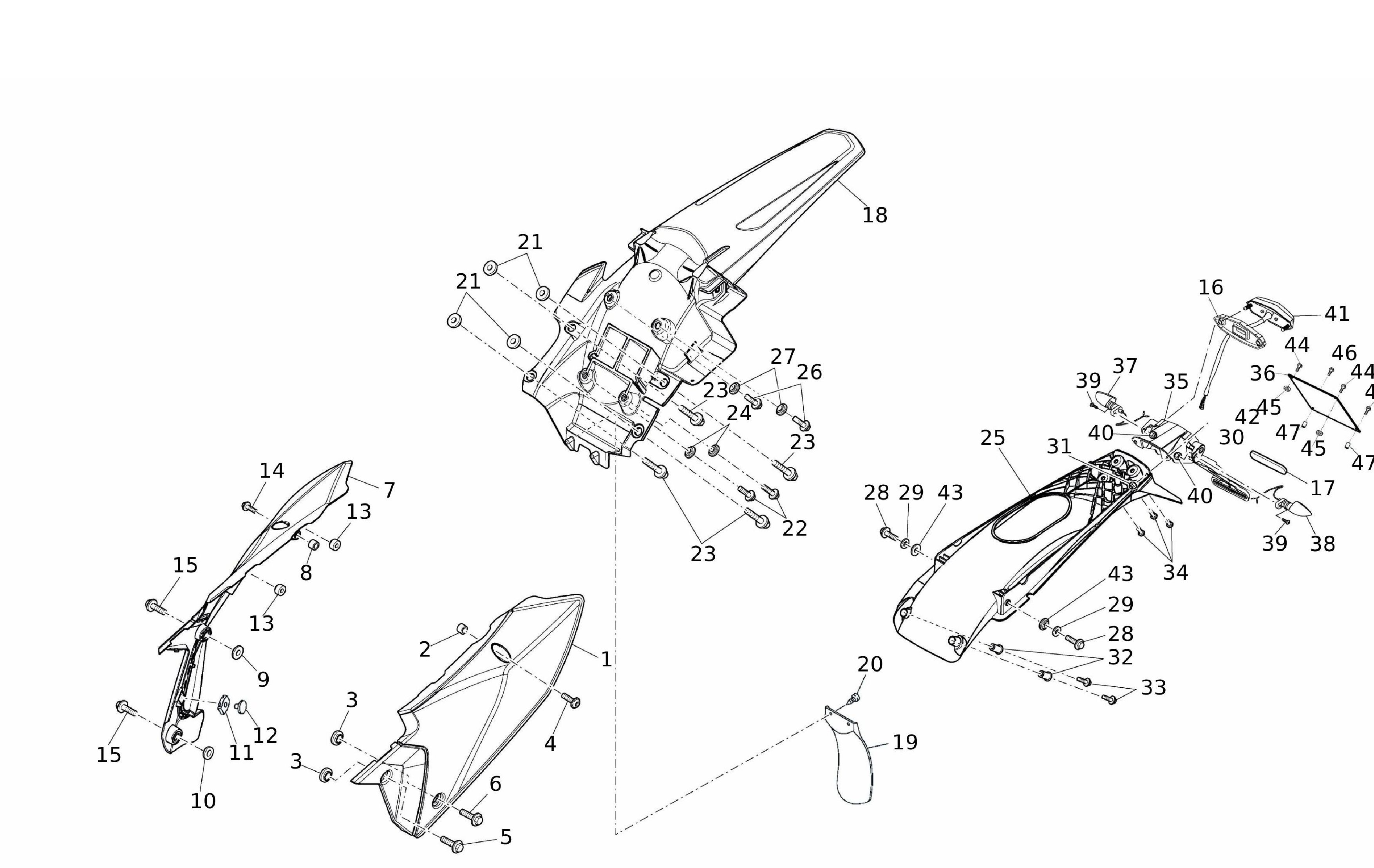 Verkleidung hinten Verkleidung hinten