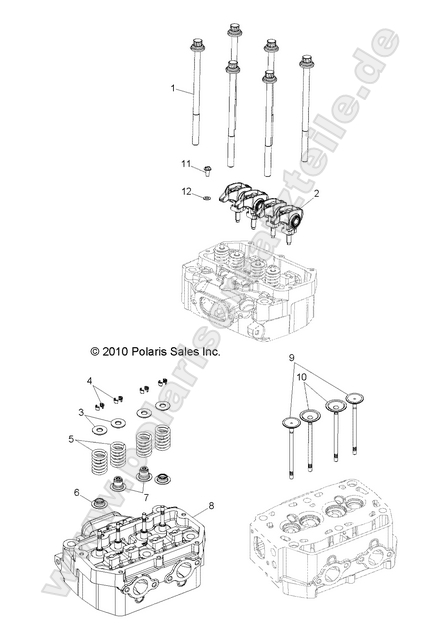 ENGINE, CYLINDER HEAD and VALVES