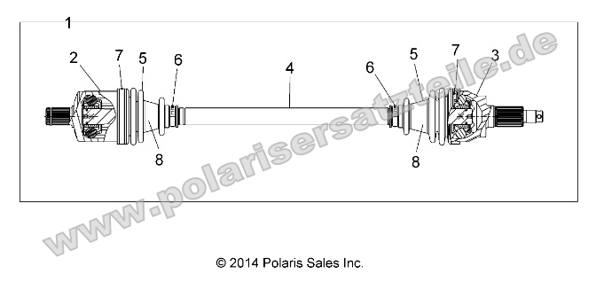Drive Train, Front Half Shaft