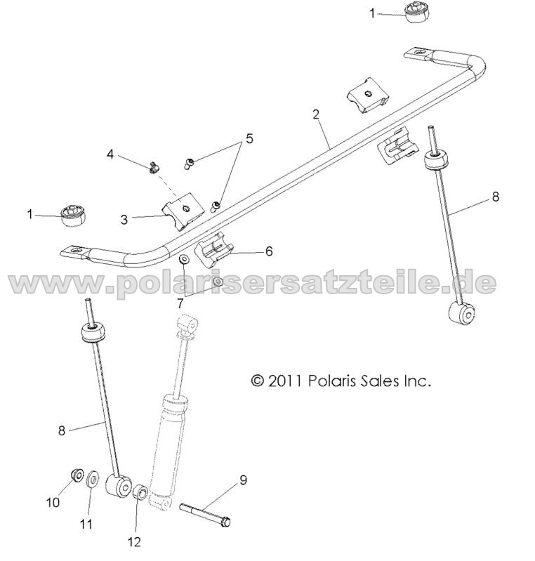 SUSPENSION, STABILIZER BAR, FRONT
