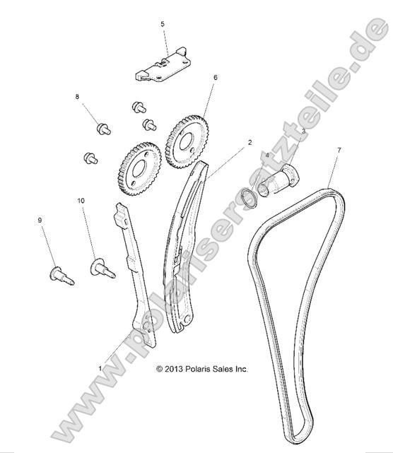 ENGINE, CAM CHAIN AND TENSIONER