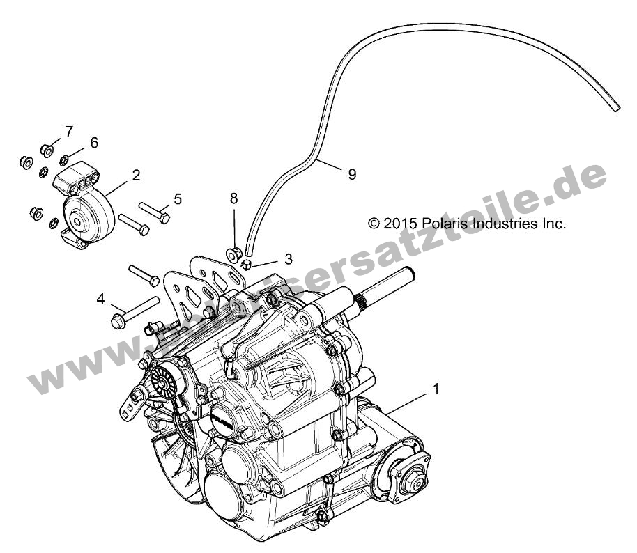 DRIVE TRAIN, MAIN GEARCASE MOUNTING