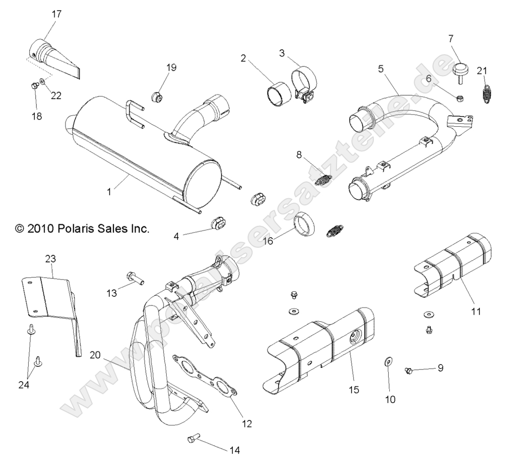 ENGINE, EXHAUST SYSTEM