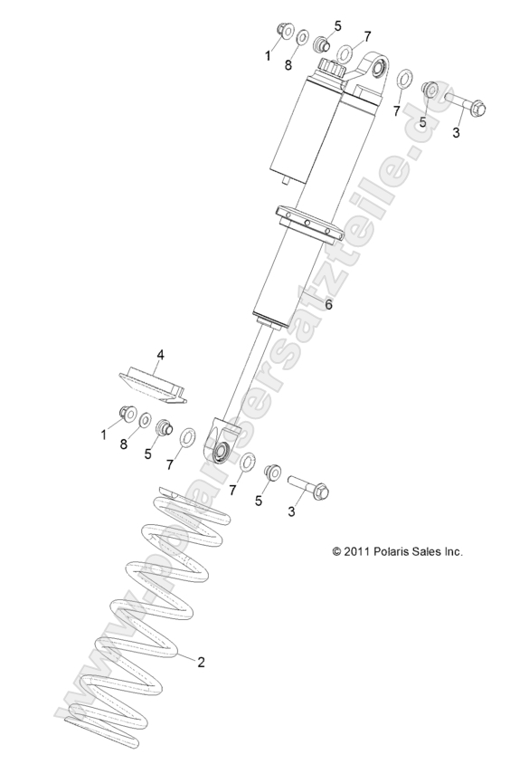 SUSPENSION, FRONT SHOCK MOUNTING