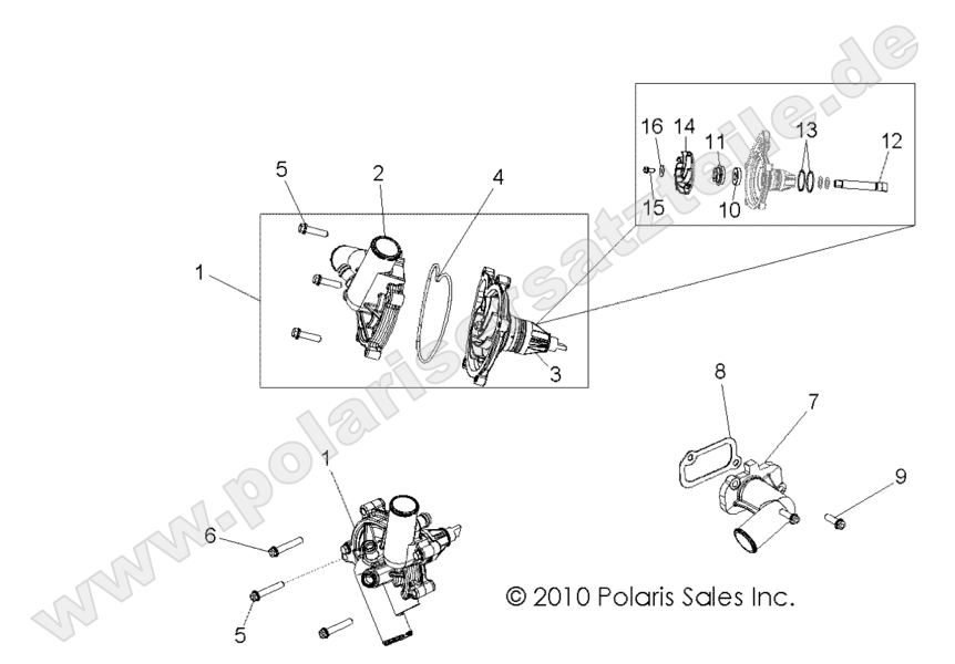 ENGINE, COOLING, WATERPUMP
