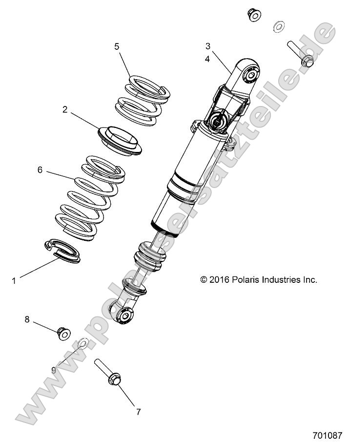 Suspension, Rear Shock Mounting (701087)