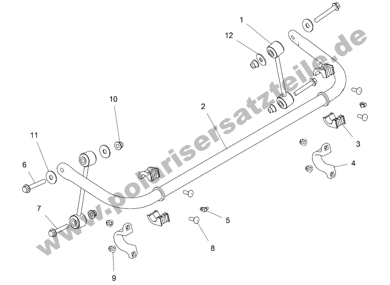 SUSPENSION, STABILIZER BAR, REAR
