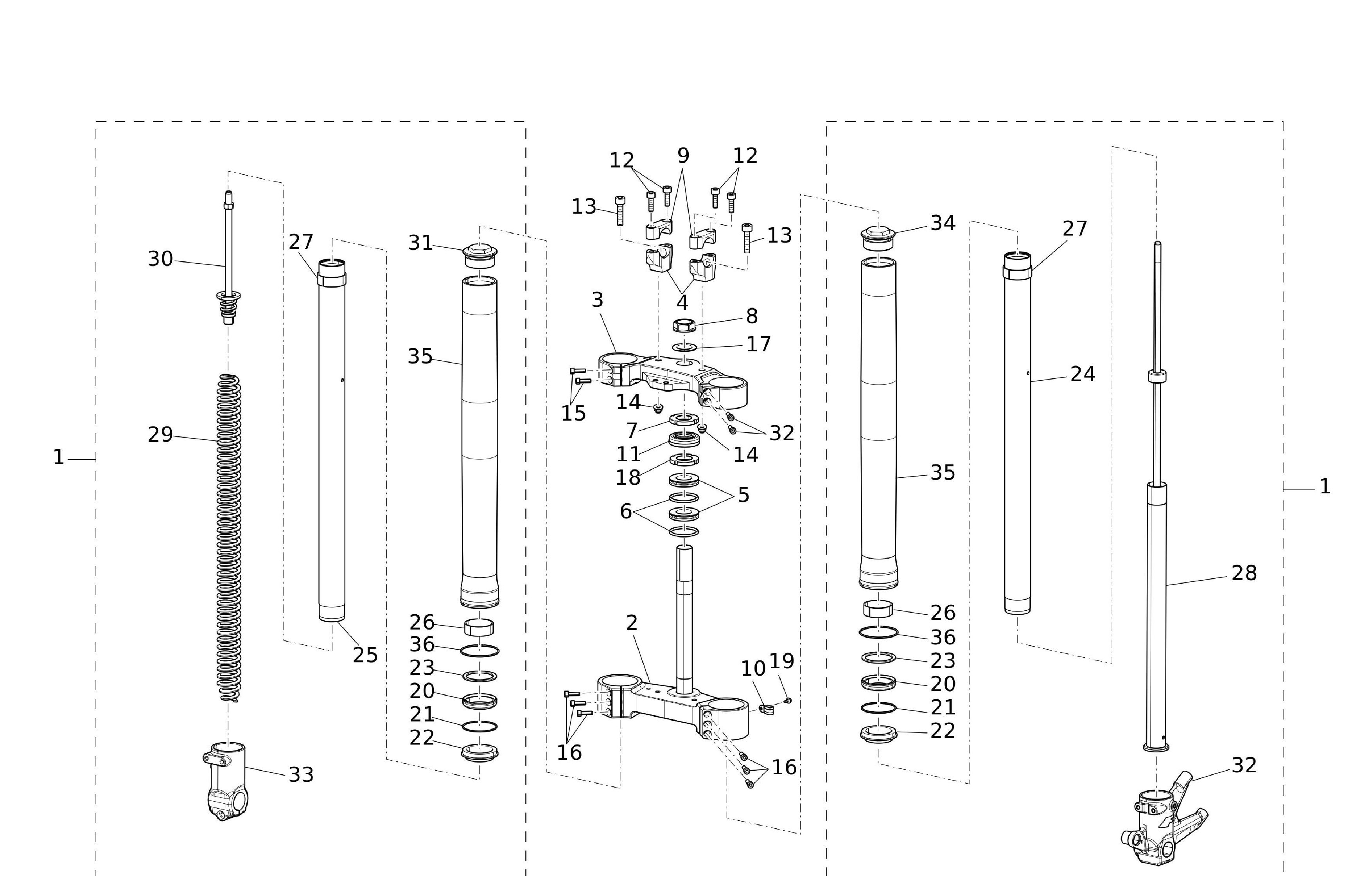 Gabel vorne Rally Gabel vorne Rally