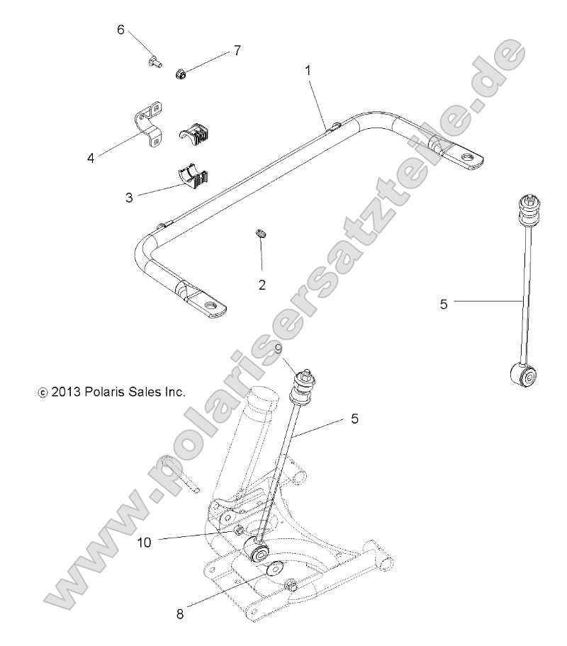 Suspension, Stabilizer Bar, Rear