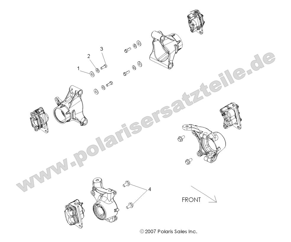 BRAKES, CALIPER MOUNTING