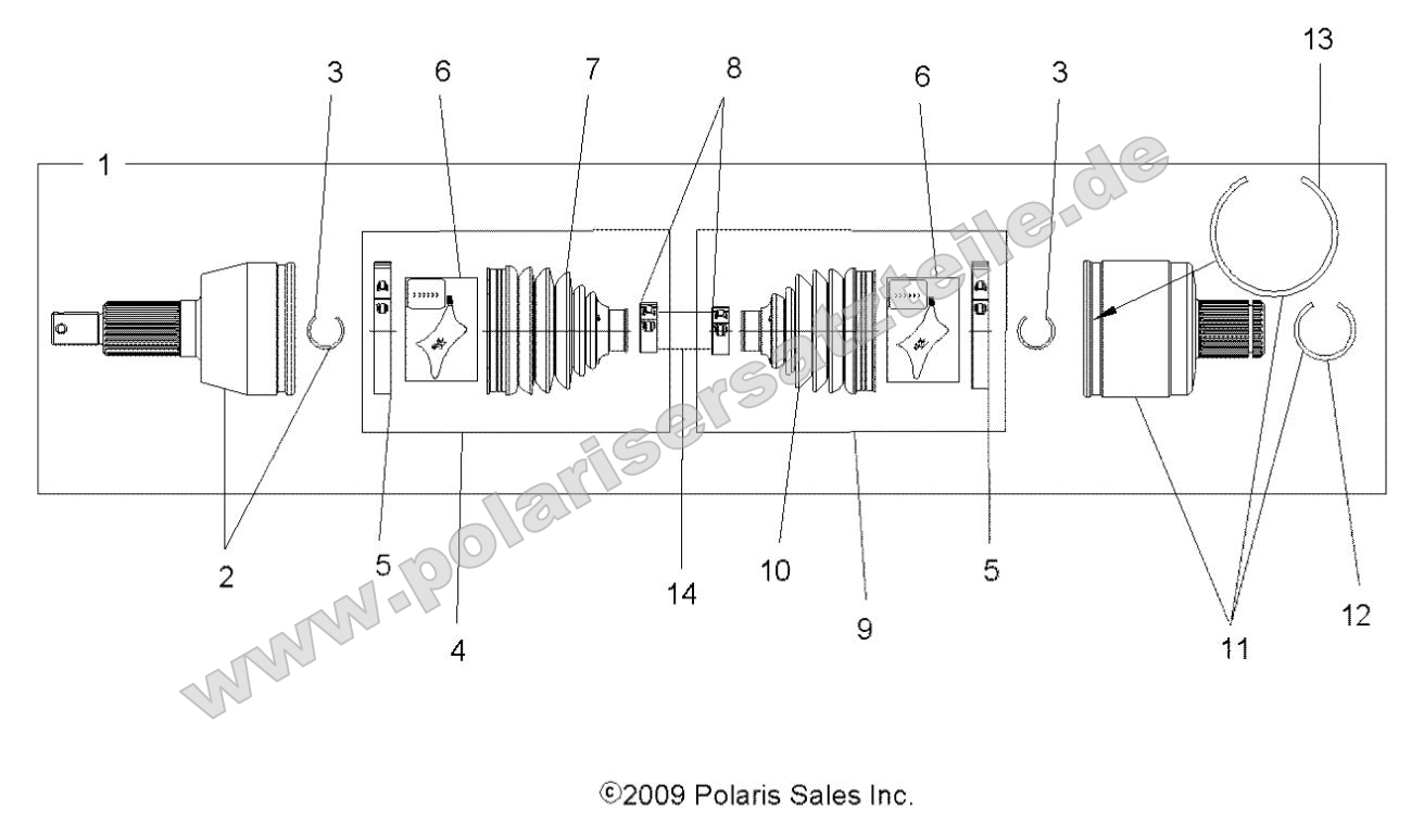 Drive Train, Drive Shaft, Rear