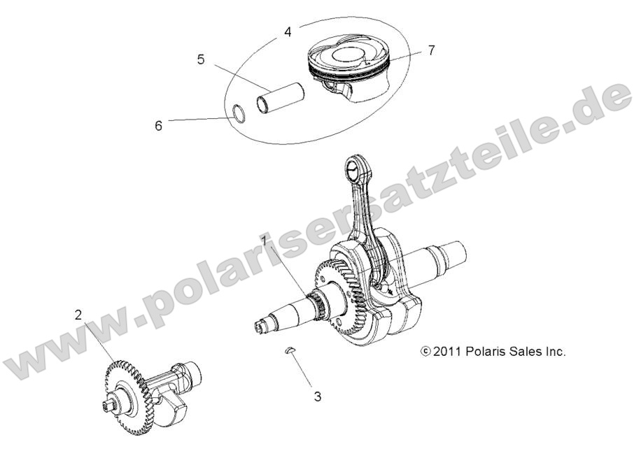 ENGINE, CRANKSHAFT, PISTON and BALANCE SHAFT