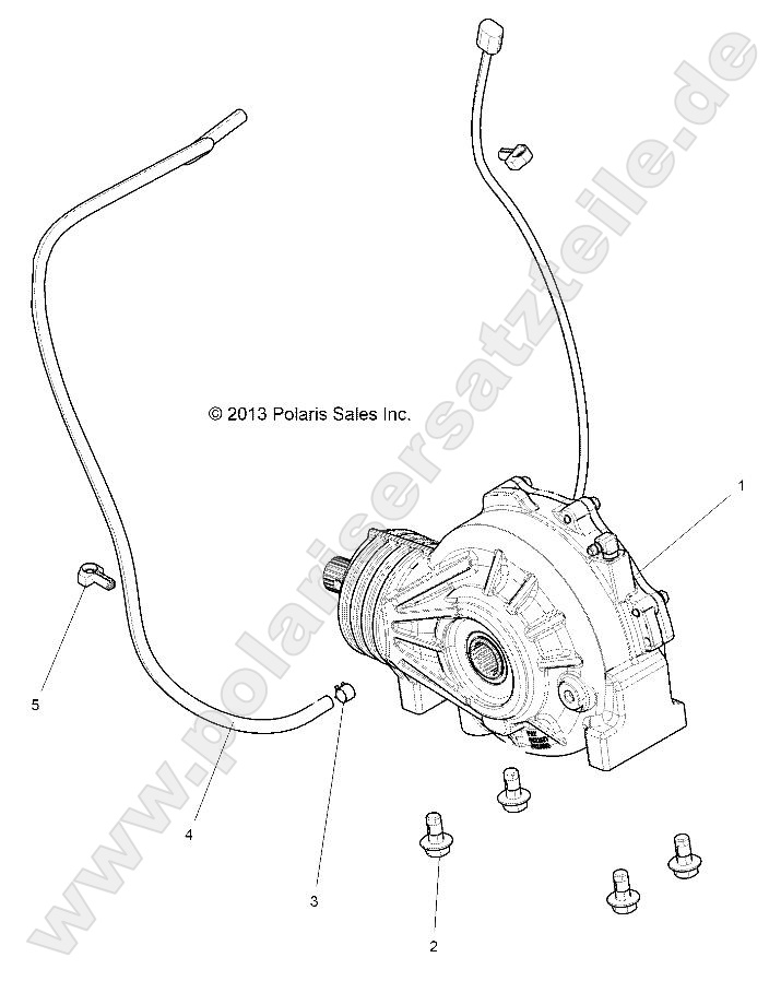 DRIVE TRAIN, FRONT GEARCASE MOUNTING