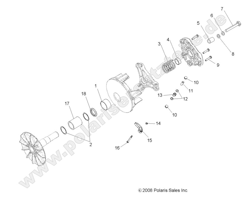 DRIVE TRAIN, PRIMARY CLUTCH