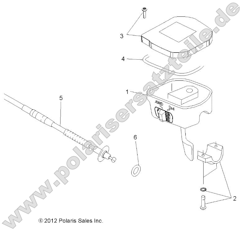 Steering, Controls, Throttle Asm. and Cable
