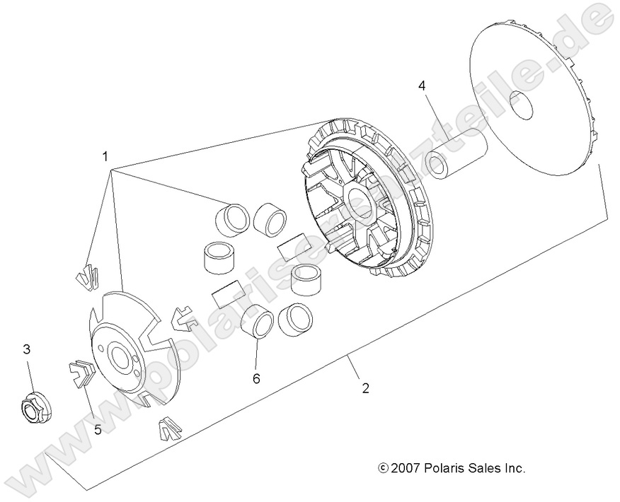 DRIVE TRAIN, PRIMARY CLUTCH