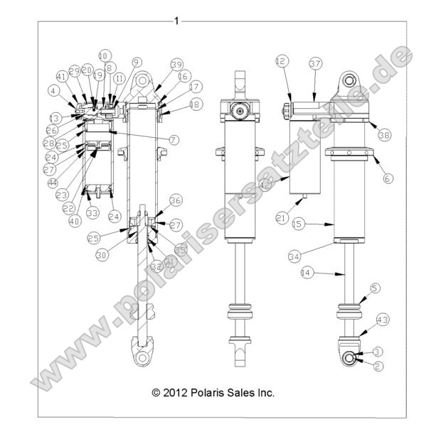 SUSPENSION, REAR SHOCK (7043916)