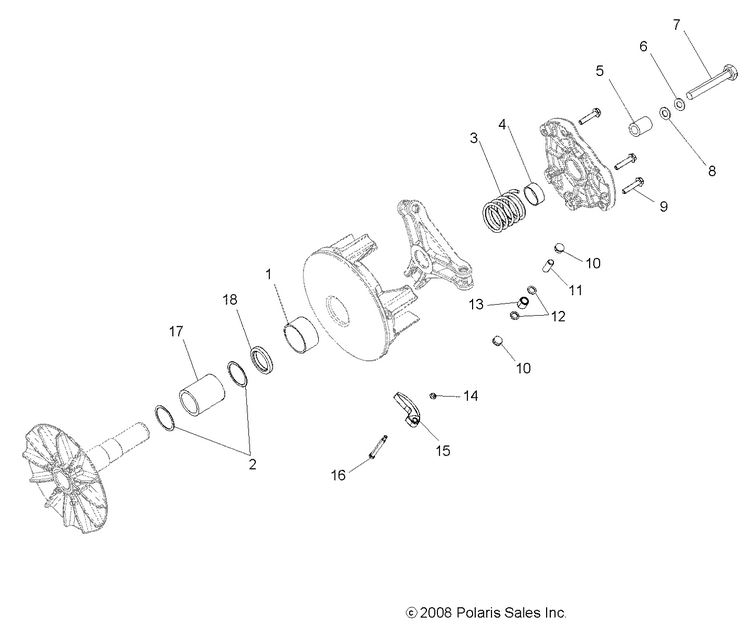 DRIVE TRAIN, PRIMARY CLUTCH