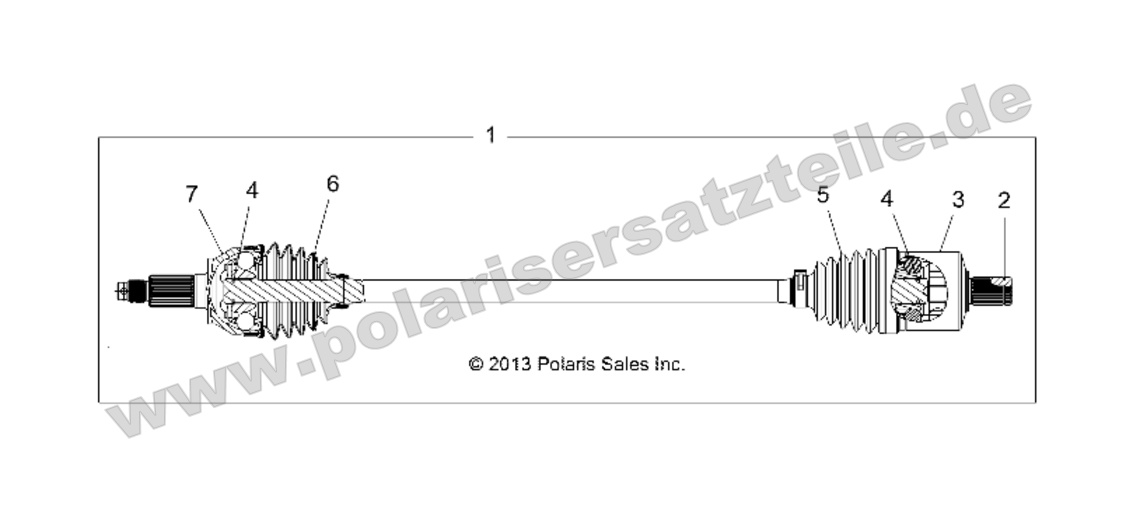 DRIVE TRAIN, FRONT HALF SHAFT