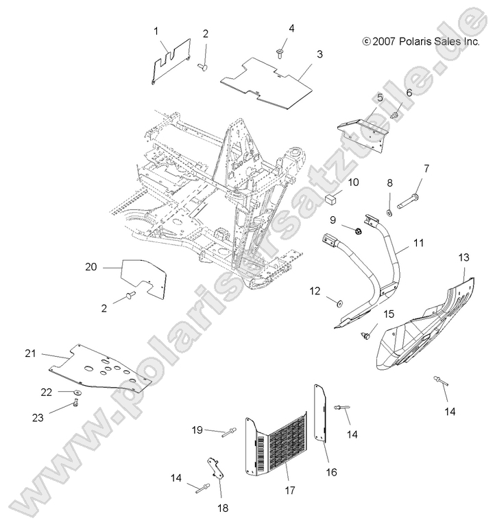 CHASSIS, FRONT BUMPER
