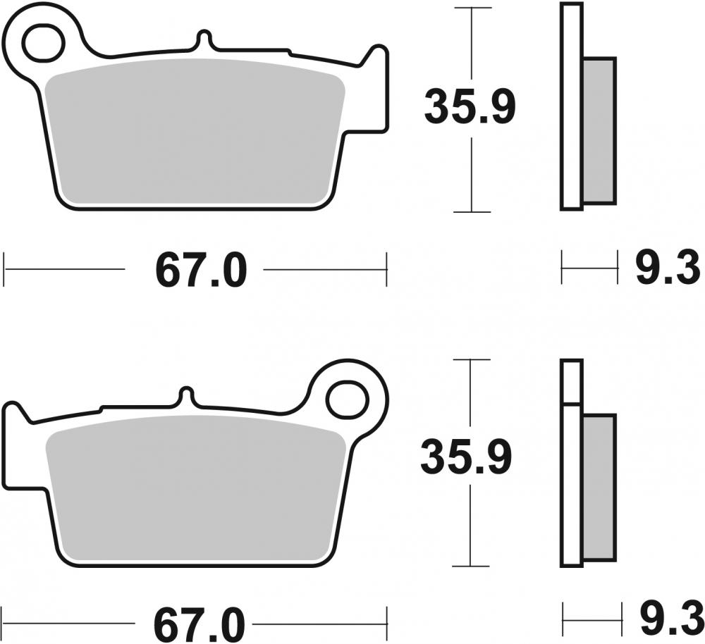 790 SBS Bremsbeläge Offroad & ATV Racing Sintermetall - 790RSI