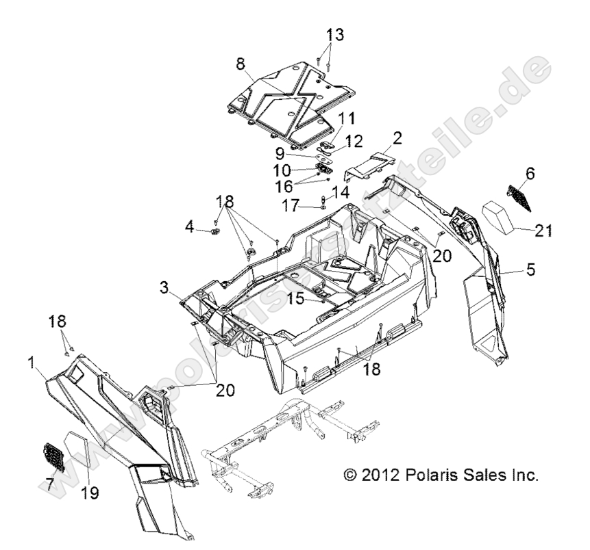 BODY, REAR RACK and FENDERS