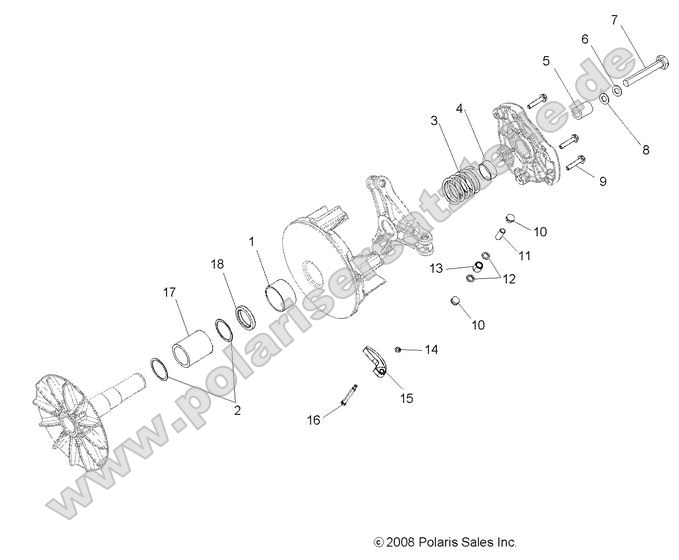 DRIVE TRAIN, PRIMARY CLUTCH