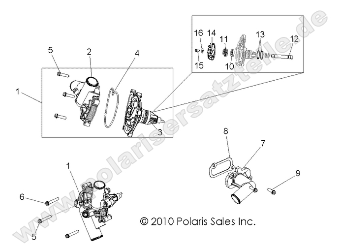 ENGINE, COOLING, WATERPUMP