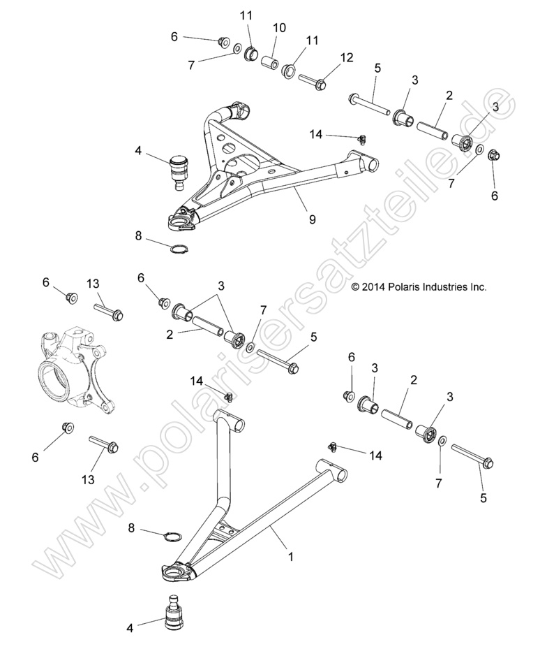 SUSPENSION, FRONT CONTROL ARMS