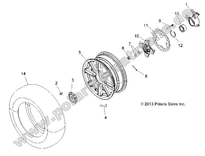 Wheels, Front and Hub
