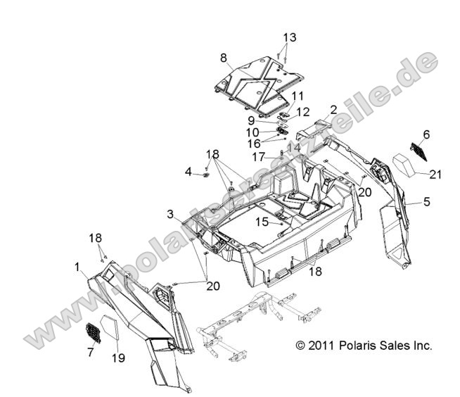 BODY, REAR RACK and FENDERS