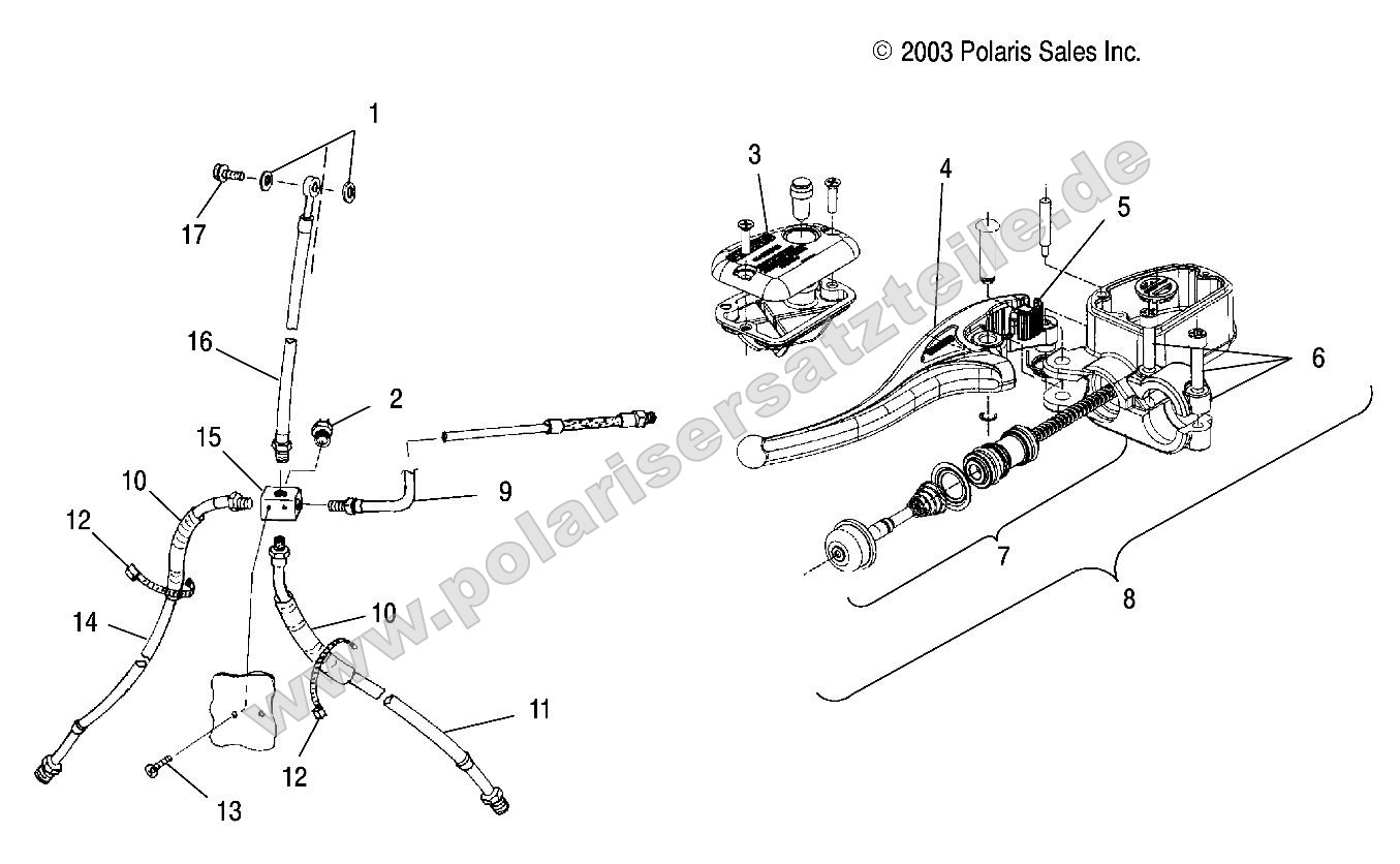 Controls - Master Cylinder/Break Line