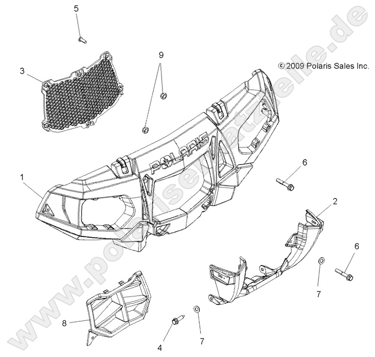 BODY, FRONT BUMPER and MOUNTING