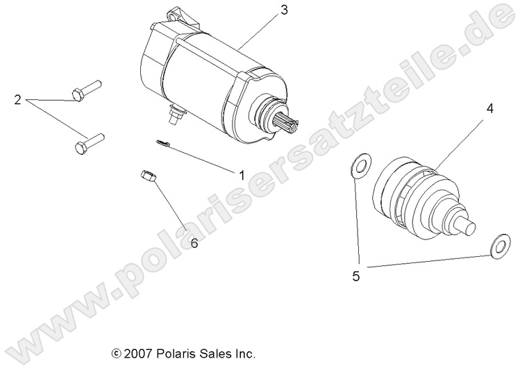 ENGINE, STARTING MOTOR