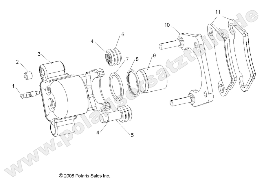 BRAKES, REAR CALIPER