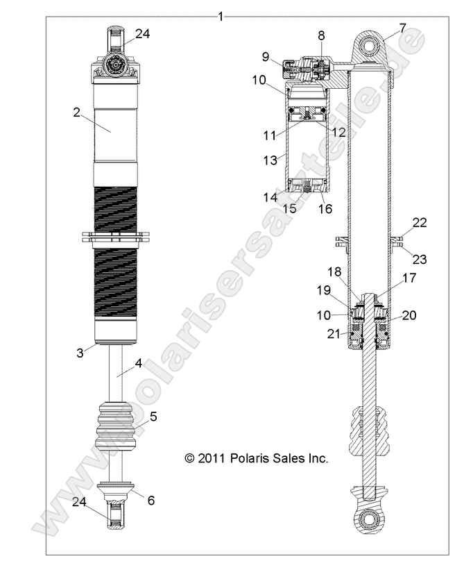 SUSPENSION, FRONT SHOCK (7043795)