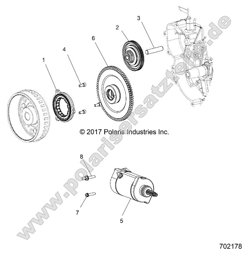 Engine, Starter and Drive