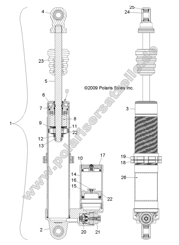 SUSPENSION, FRONT SHOCK
