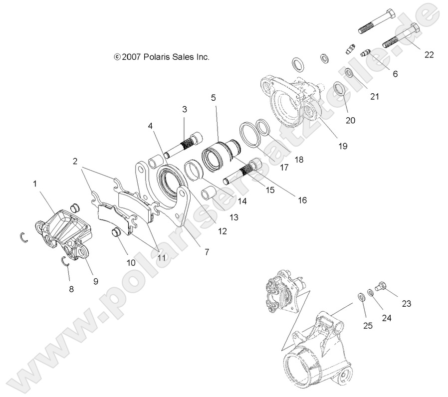 BRAKES, REAR CALIPERS