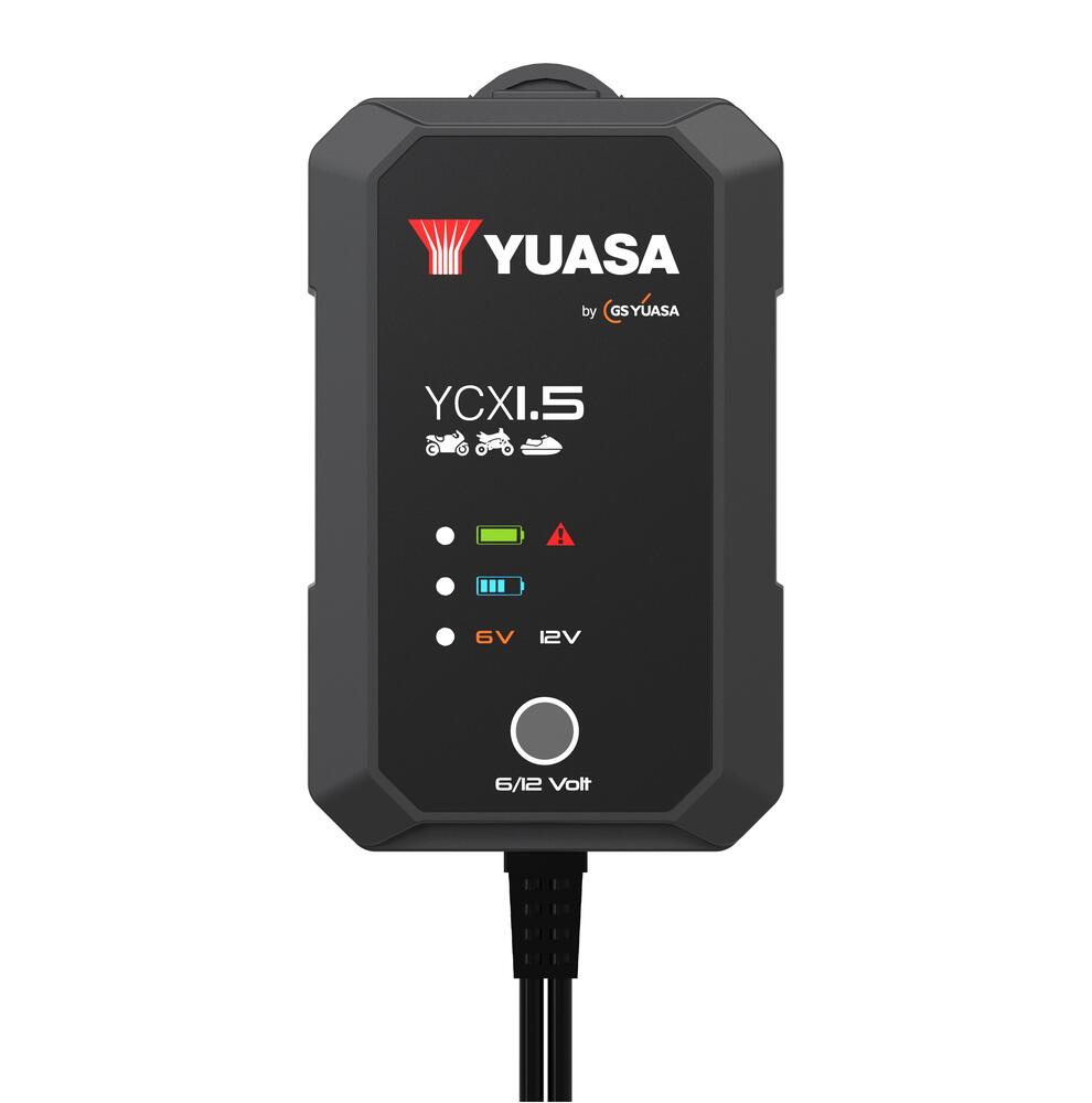Yuasa_YCX15_Batterieladegeraet_6V___12V_15A_fuer_Blei_Saeure___Lithium_Batterie Yuasa YCX1.5 Batterieladegerät 6V / 12V 1.5A für Blei-Säure + Lithium Batterie