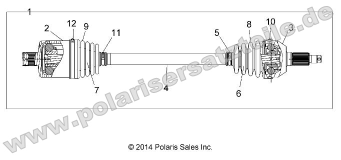 Drive Train, Rear Half Shaft
