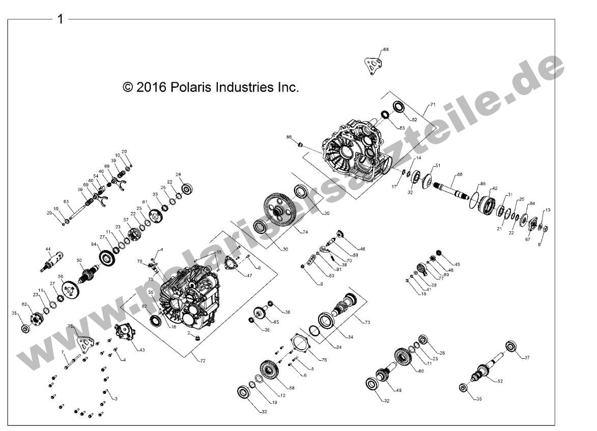 DRIVE TRAIN, MAIN GEARCASE INTERNALS